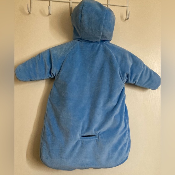 🌞NWOT Carter’s blue Velour Hooded Snowsuit C - Picture 10 of 10